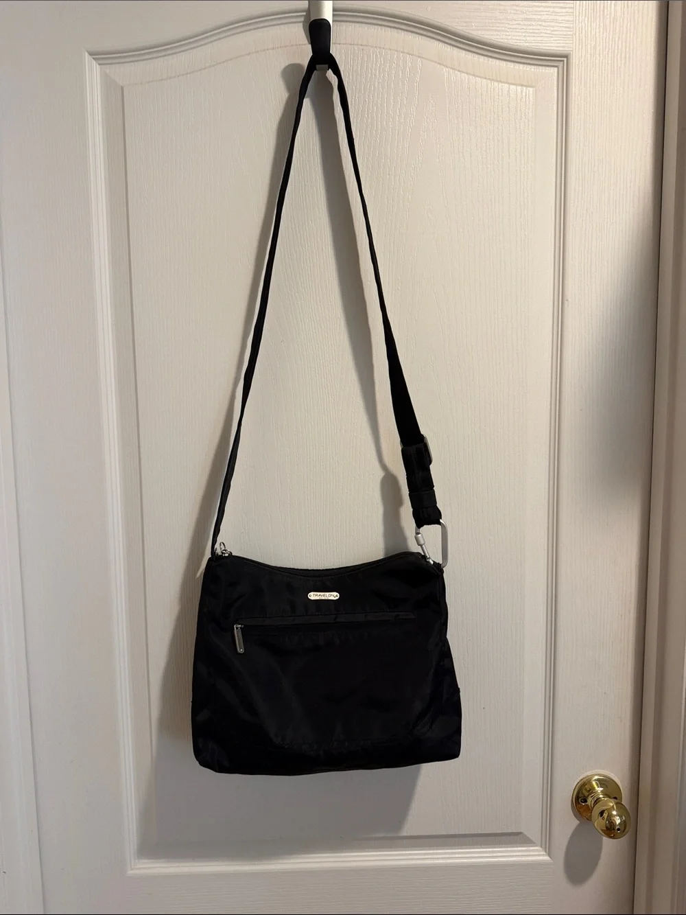 Travelon Black Nylon Crossbody Bag with Adjustable Strap - Picture 1 of 16